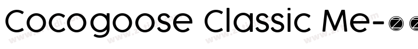 Cocogoose Classic Me字体转换